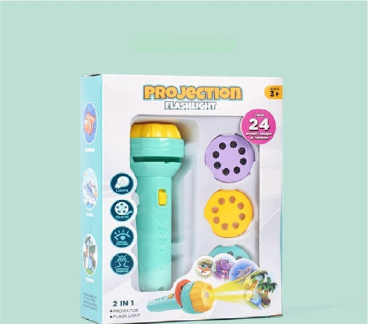 Flashlight Kids Projection Light Torch Toy