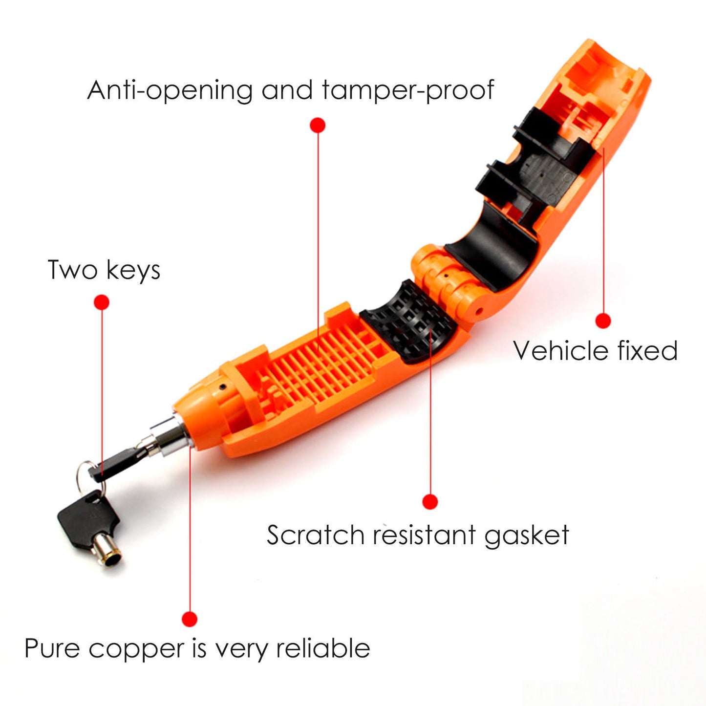 Motorcycle Antitheft Handlebar Brake Lock